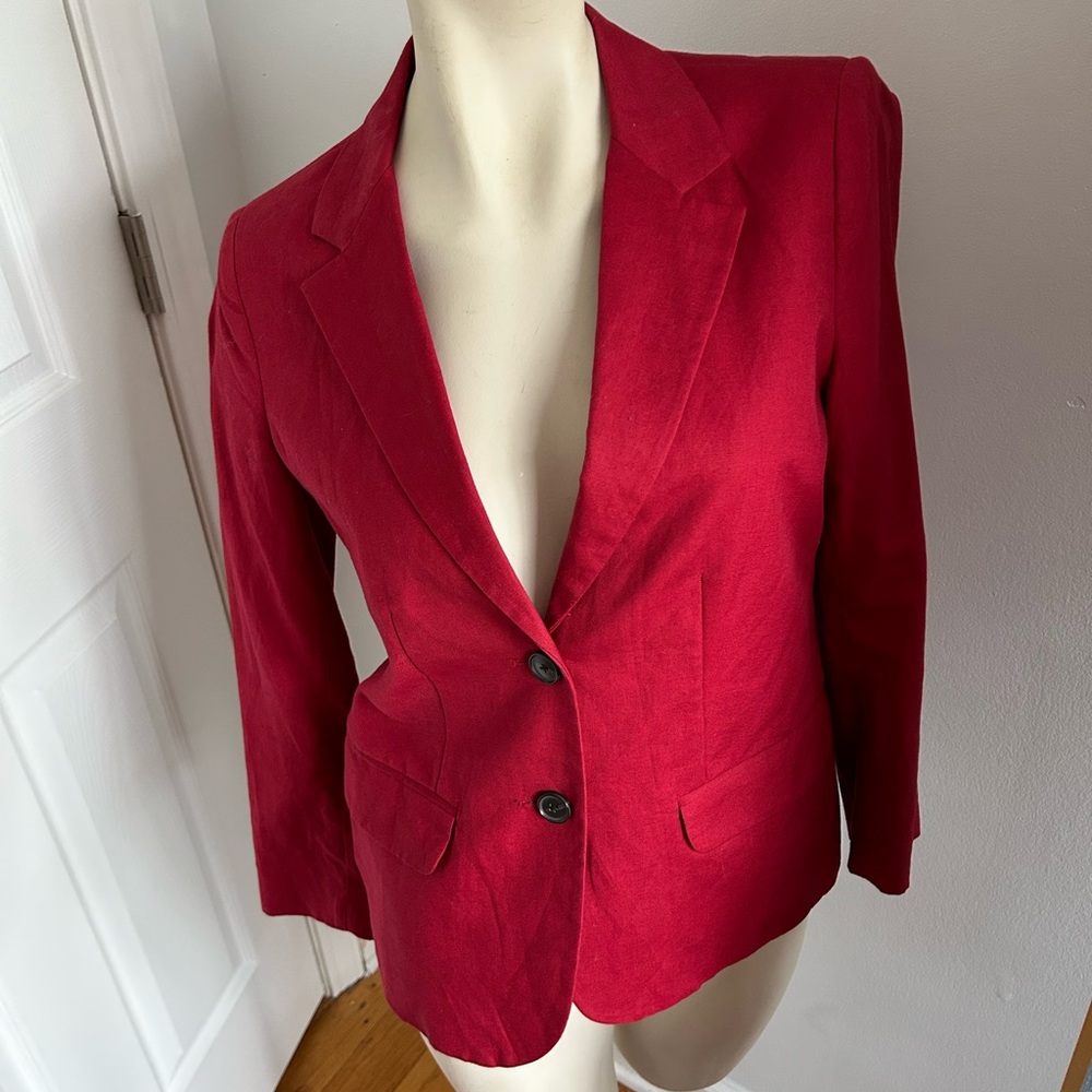 Red lucky brand blazer
